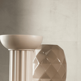 Cream Prism Cotton tiles for modern concrete style