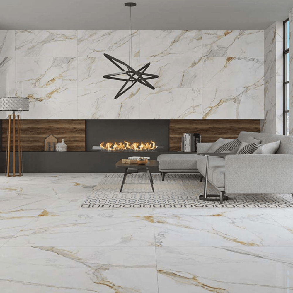 Regency Marble Gold tile close-up