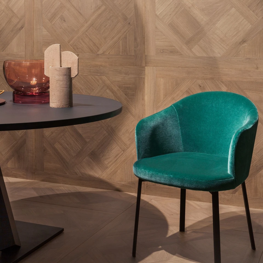 Brown porcelain wood effect tiles for wall and floor