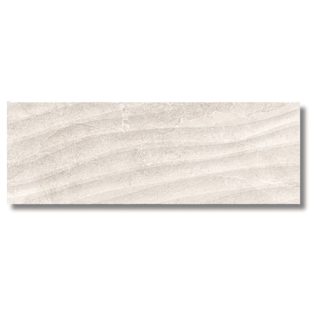 Serenity Dune white gloss ceramic wall tiles