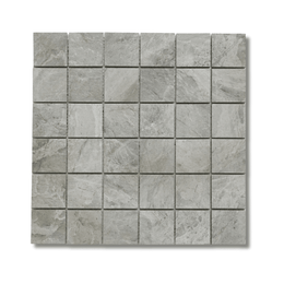 Matt grey stone effect porcelain mosaic interior tiles