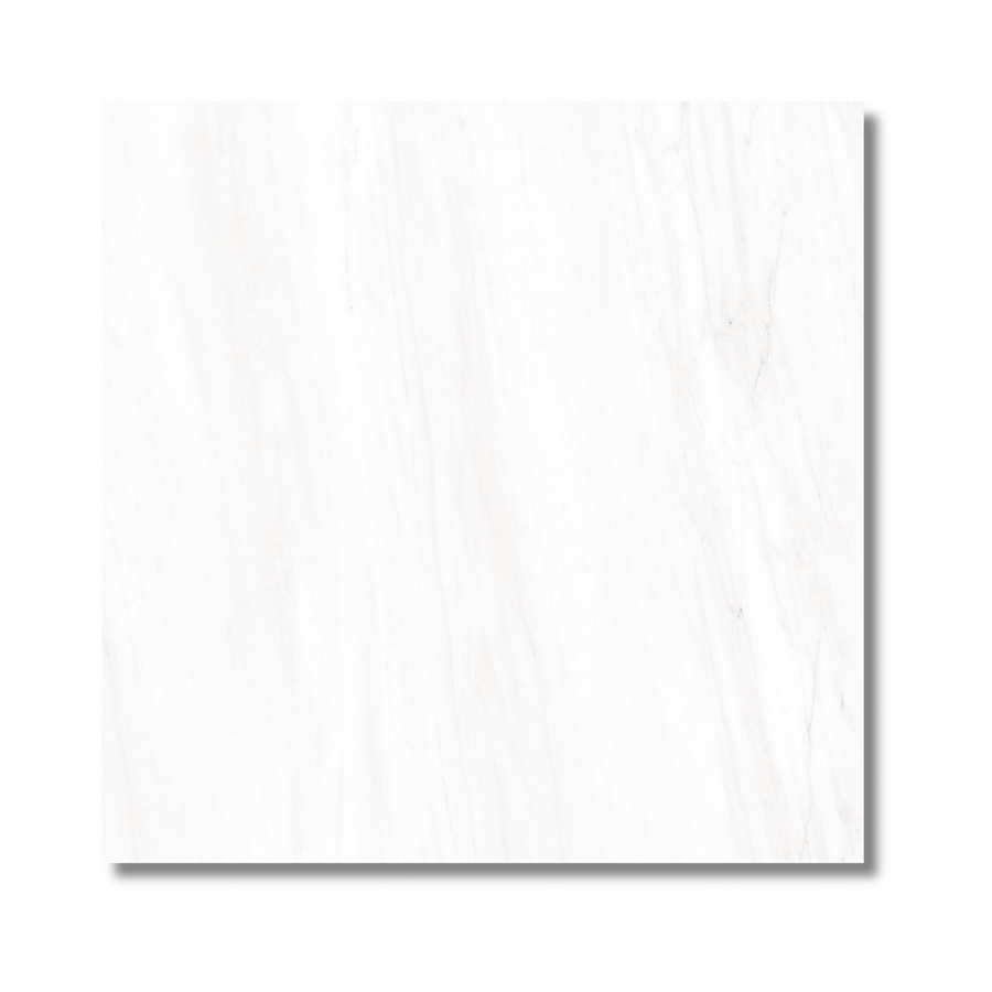 Gloss white porcelain floor tile