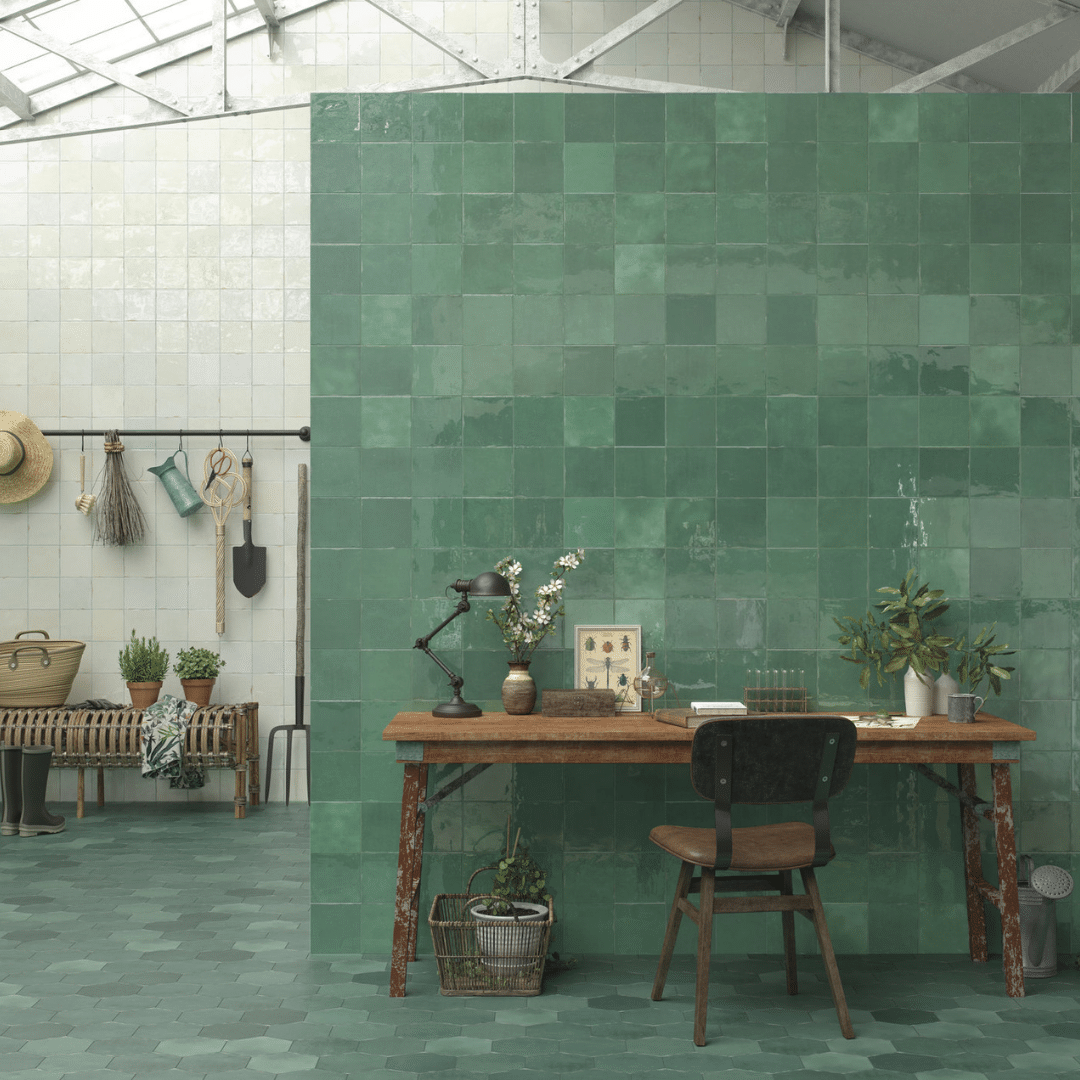 Decorative Suque Turquesa glossy ceramic turquoise wall tiles