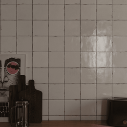 Decorative Suque Bone glossy ceramic cream wall tiles