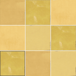 Glossy ceramic Suque Ocre decorative yellow wall tiles