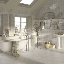 SOUK-PEARL white glossy ceramic decorative wall tiles