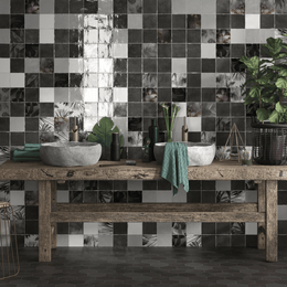 Stylish Suque Pearl glossy white ceramic wall tiles