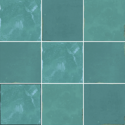 Glossy ceramic Suque Turquesa decorative turquoise wall tiles