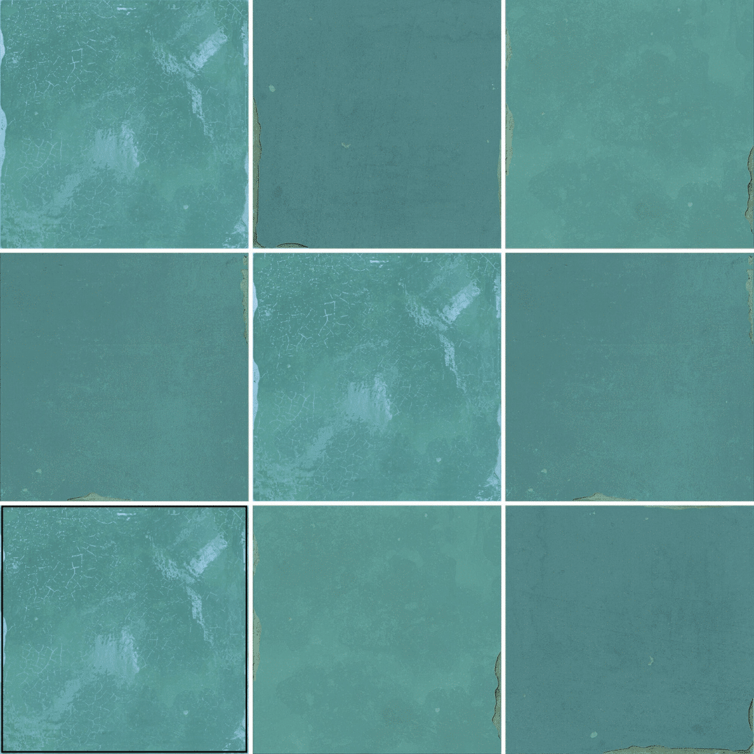 Glossy ceramic Suque Turquesa decorative turquoise wall tiles