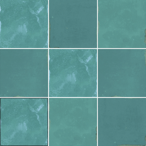 Glossy ceramic Suque Turquesa decorative turquoise wall tiles