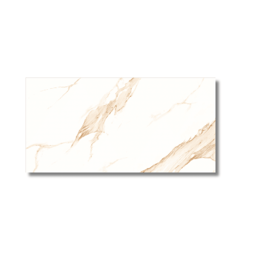 Statuario Gold porcelain wall tile