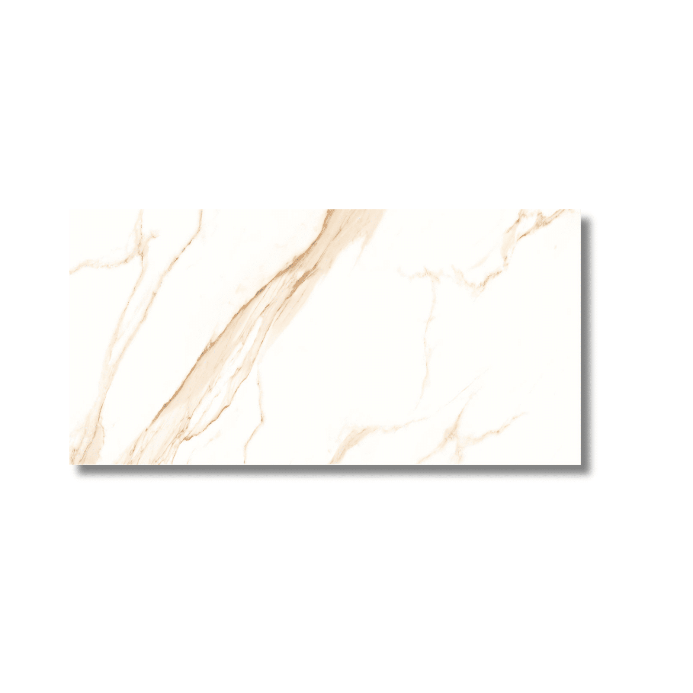 White marble look matt tile