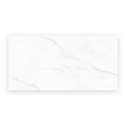 White polished porcelain marble effect wall and floor tiles
