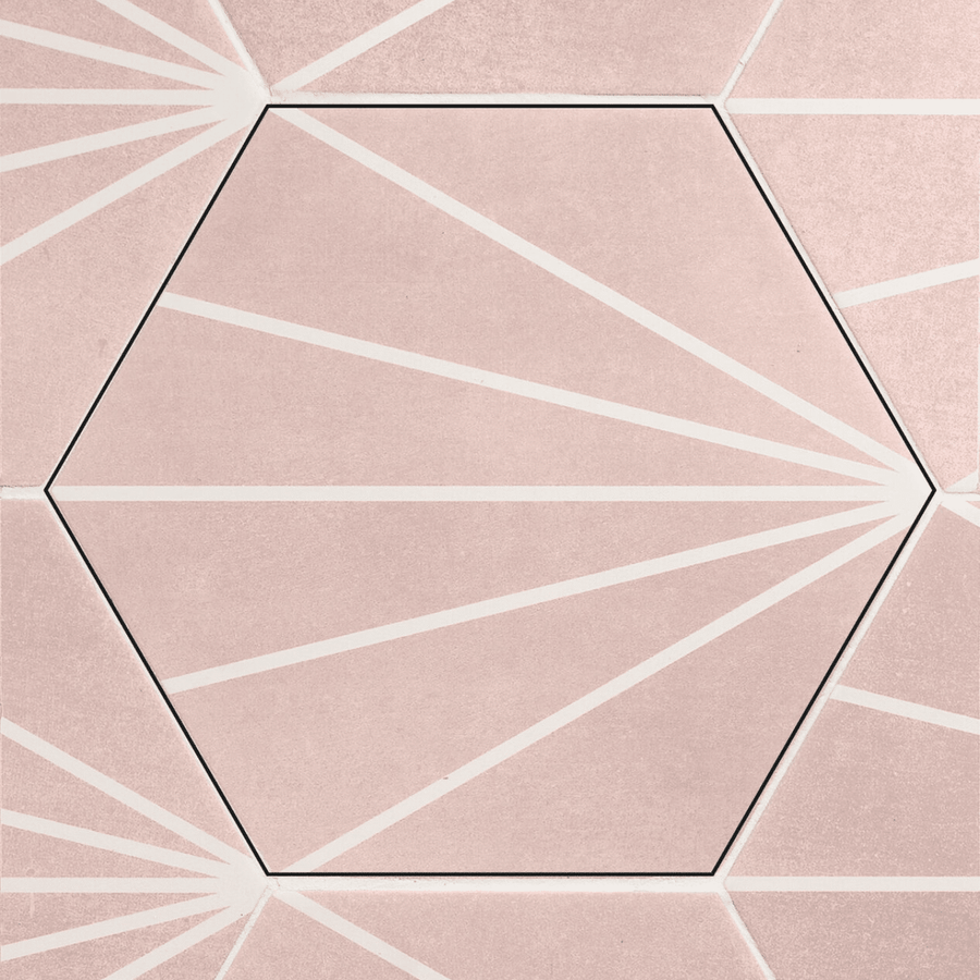 Pink porcelain matt tiles