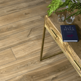 Star Wood Brown Oak porcelain tiles with natural wood effect