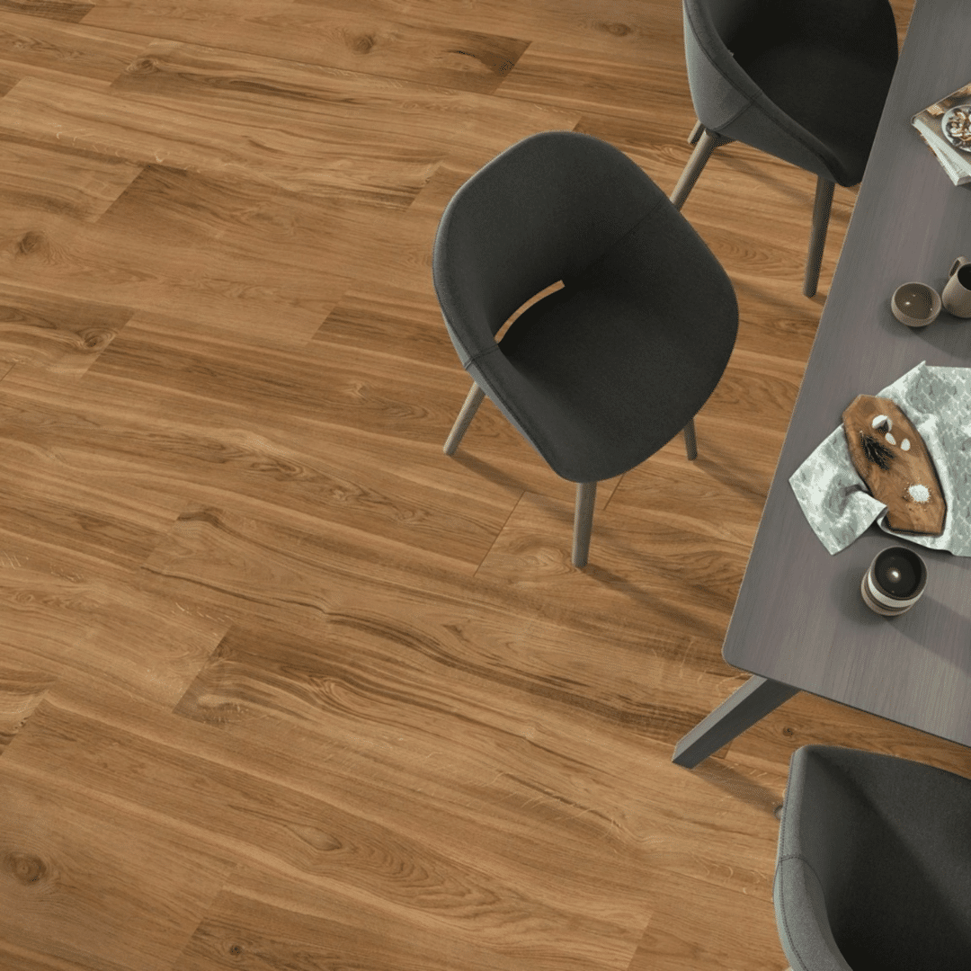 Wood inspired porcelain tiles with soft matt surface