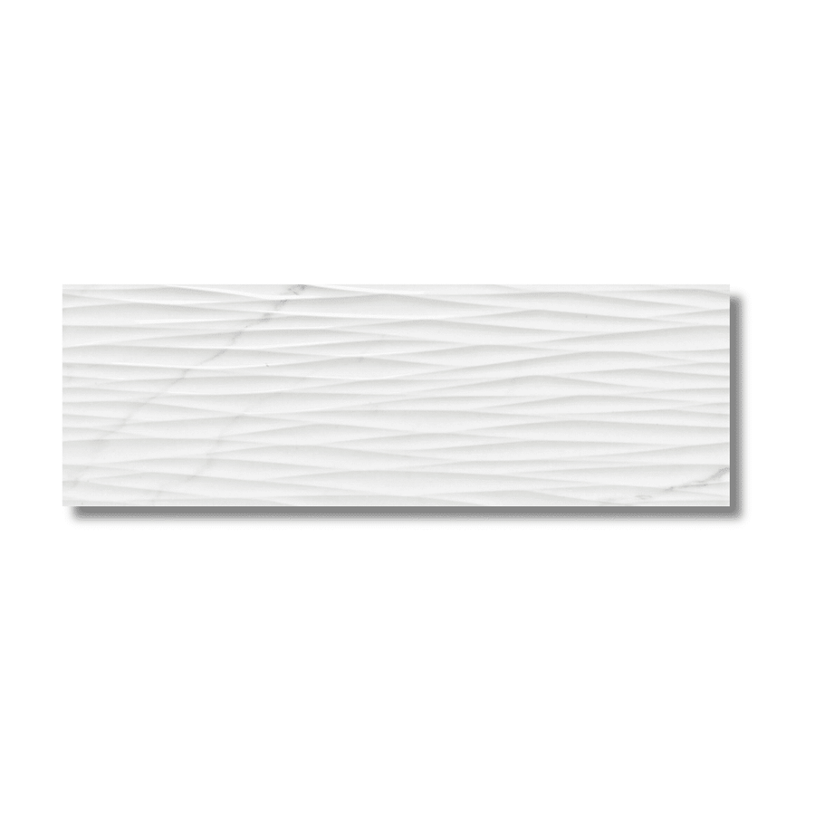 Serenity Dune white gloss ceramic wall tiles