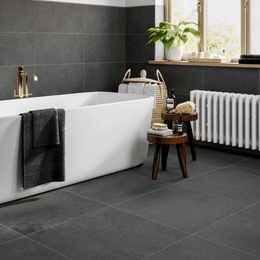 Siena Dark Grey matt porcelain wall and floor tiles