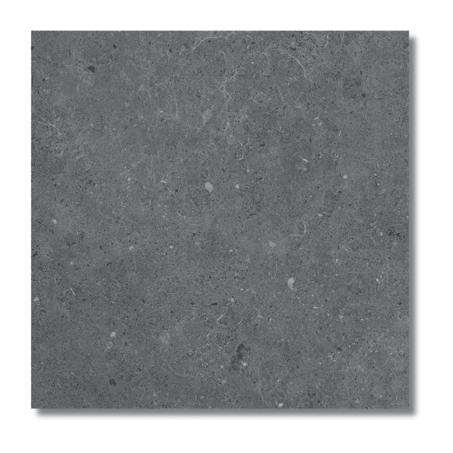 Dark grey Siena porcelain matt stone effect tiles