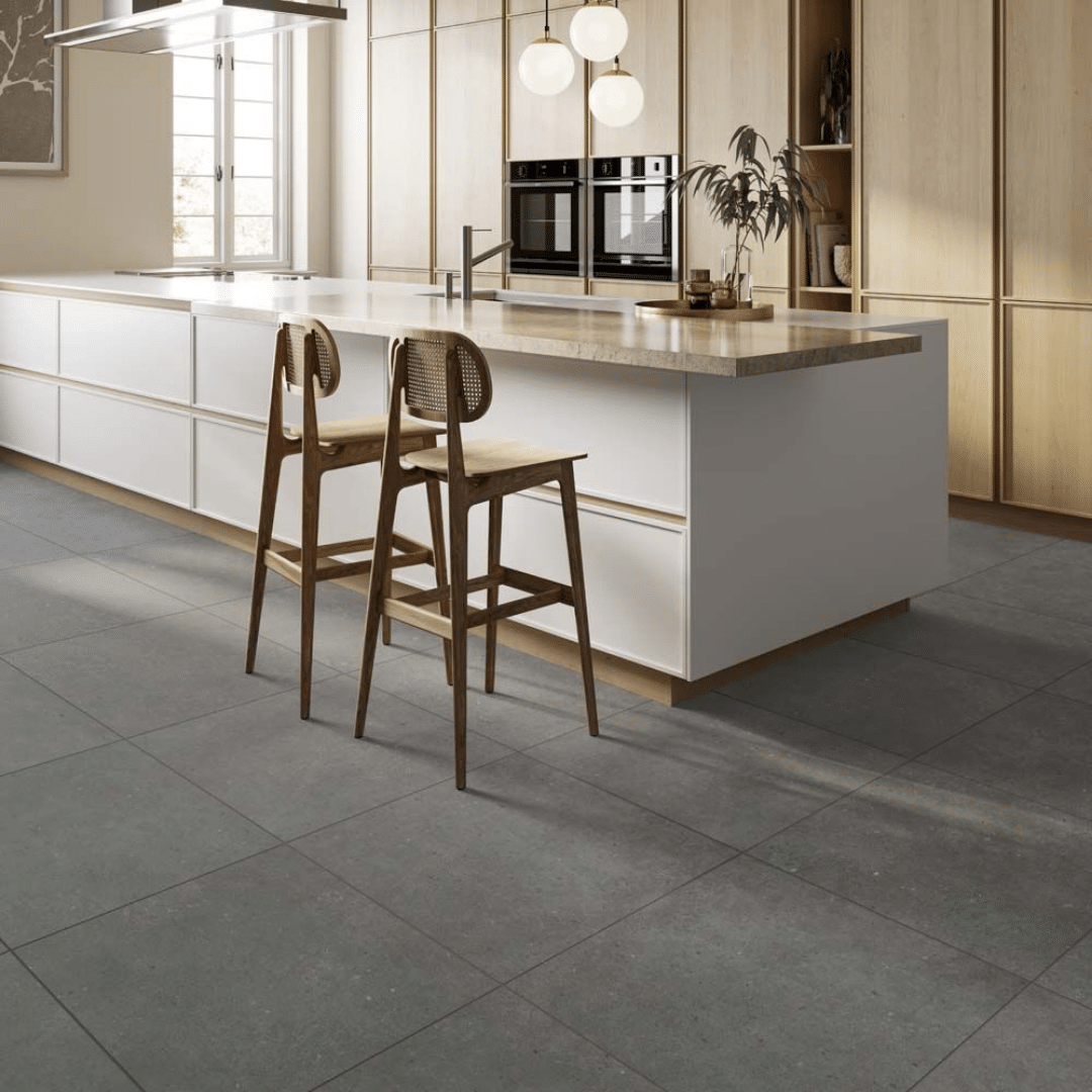 Siena Light Grey matt porcelain wall and floor tiles