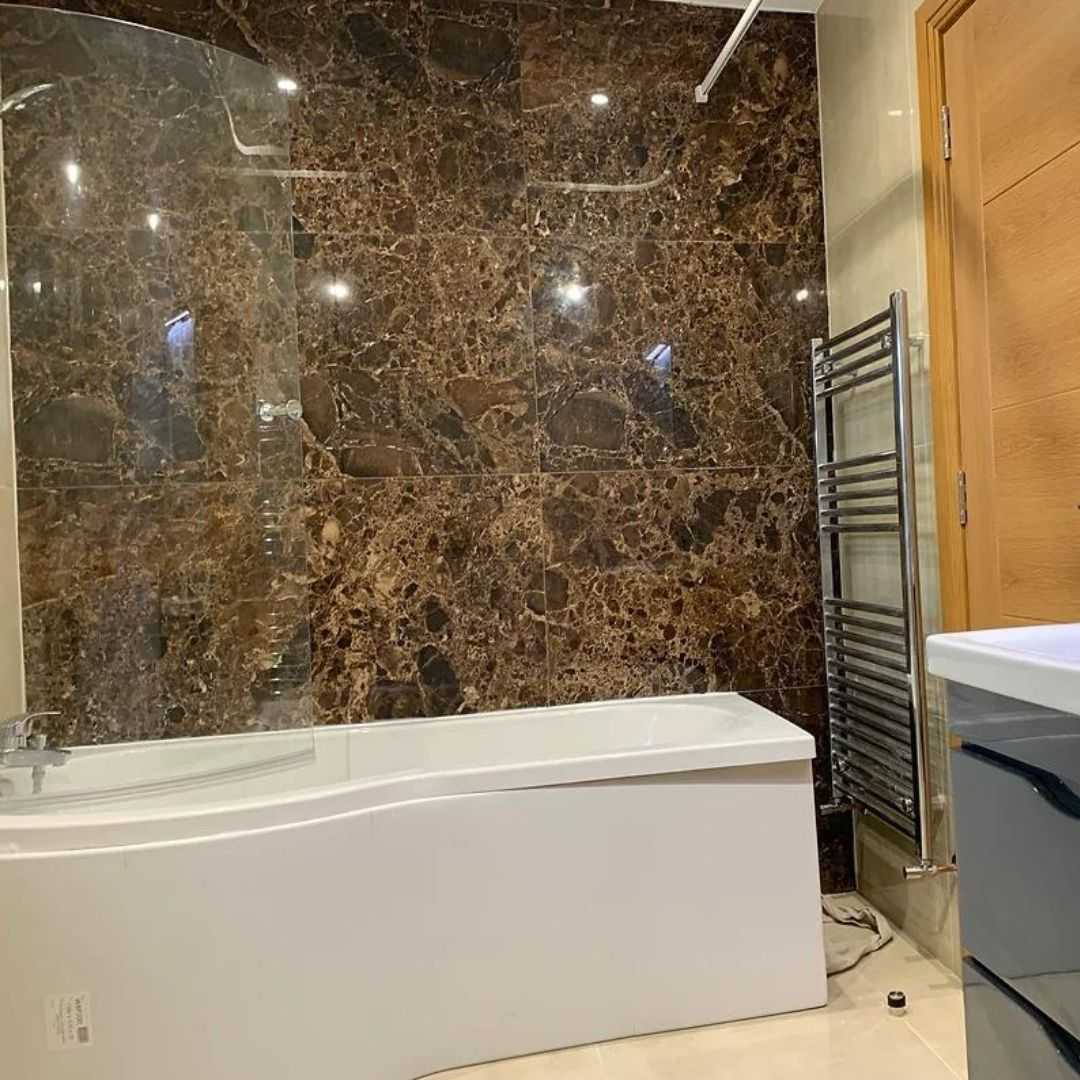 Sofiya Emperador Grande Brown 600X1200 Polished Marble Porcelain Tile