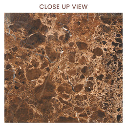 Sofiya Emperador Grande Brown 600x1200 Polished Marble Effect Porcelain Tile - Close Up