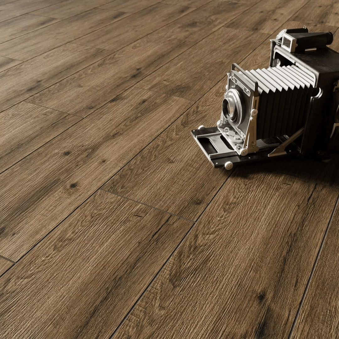 Wood inspired porcelain tiles with soft matt surface