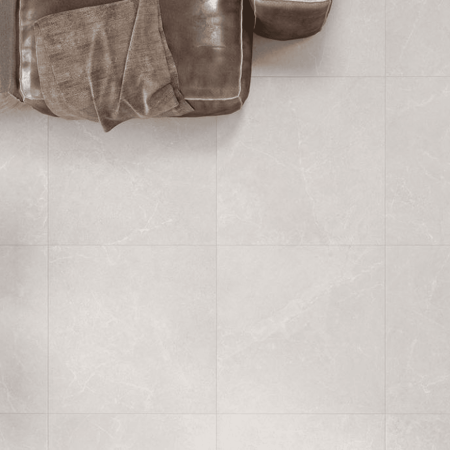 Elegant Storm White matt tiles for walls and floors