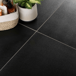 Sugar Black matt porcelain tiles for wall and floor