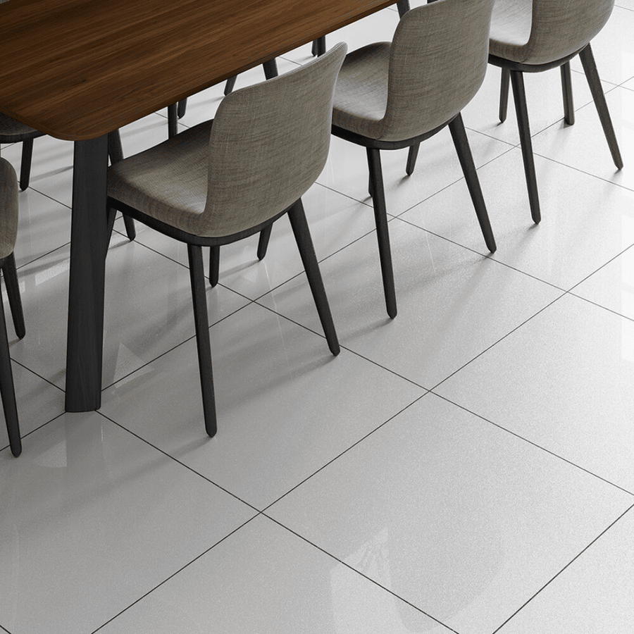 Clean white porcelain tiles suitable for wall and floor