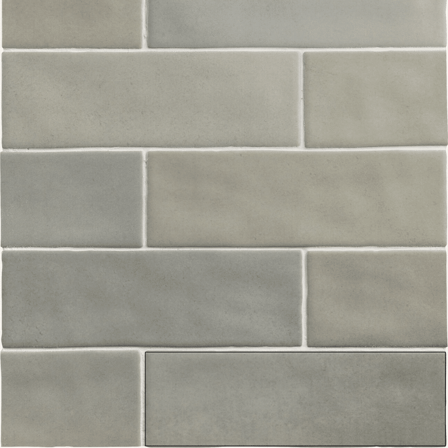 Durable Toscaria Ash glossy ceramic grey design tiles