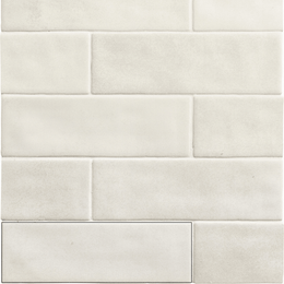 Elegant Toscaria Cotton ceramic glossy wall metro tiles