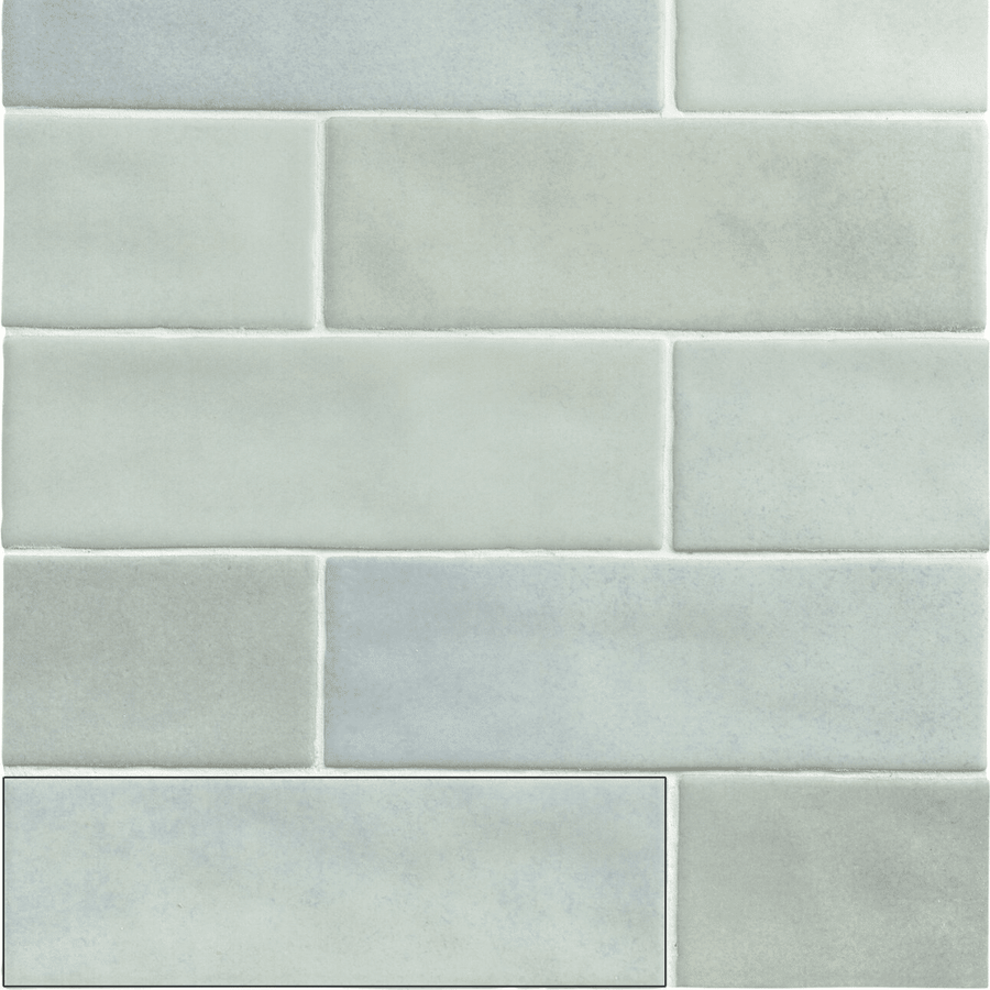 Durable Toscaria Ghost Green glossy ceramic design tiles