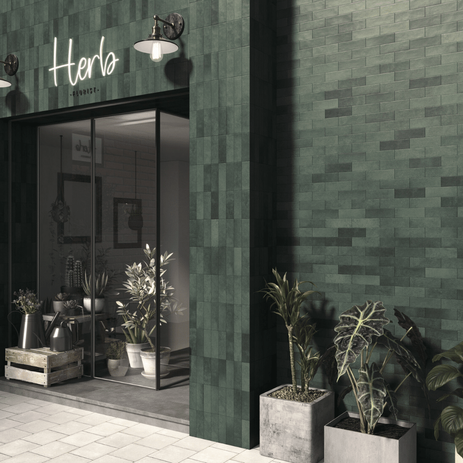 Elegant Toscaria Herb ceramic glossy metro design tiles