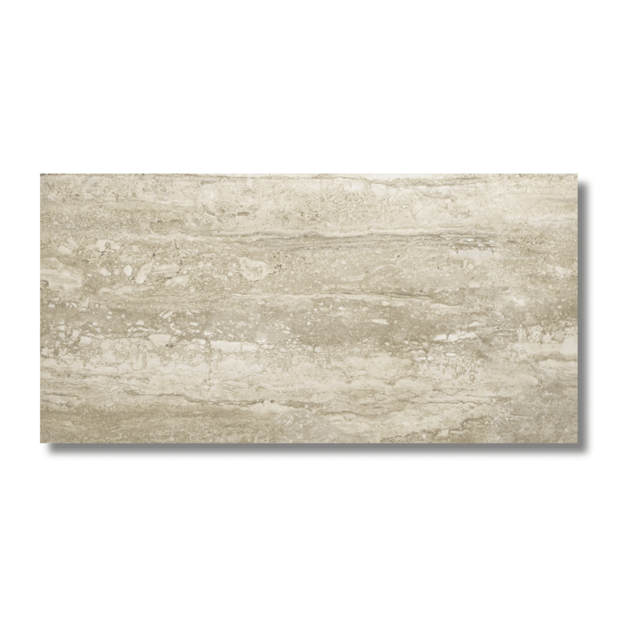 TRAVERTINO BRESCIA cream matt porcelain stone effect wall floor tile