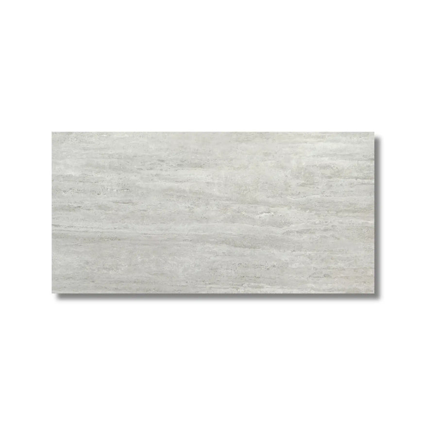 Travertino Silver Stru porcelain tile 600x1200 mm