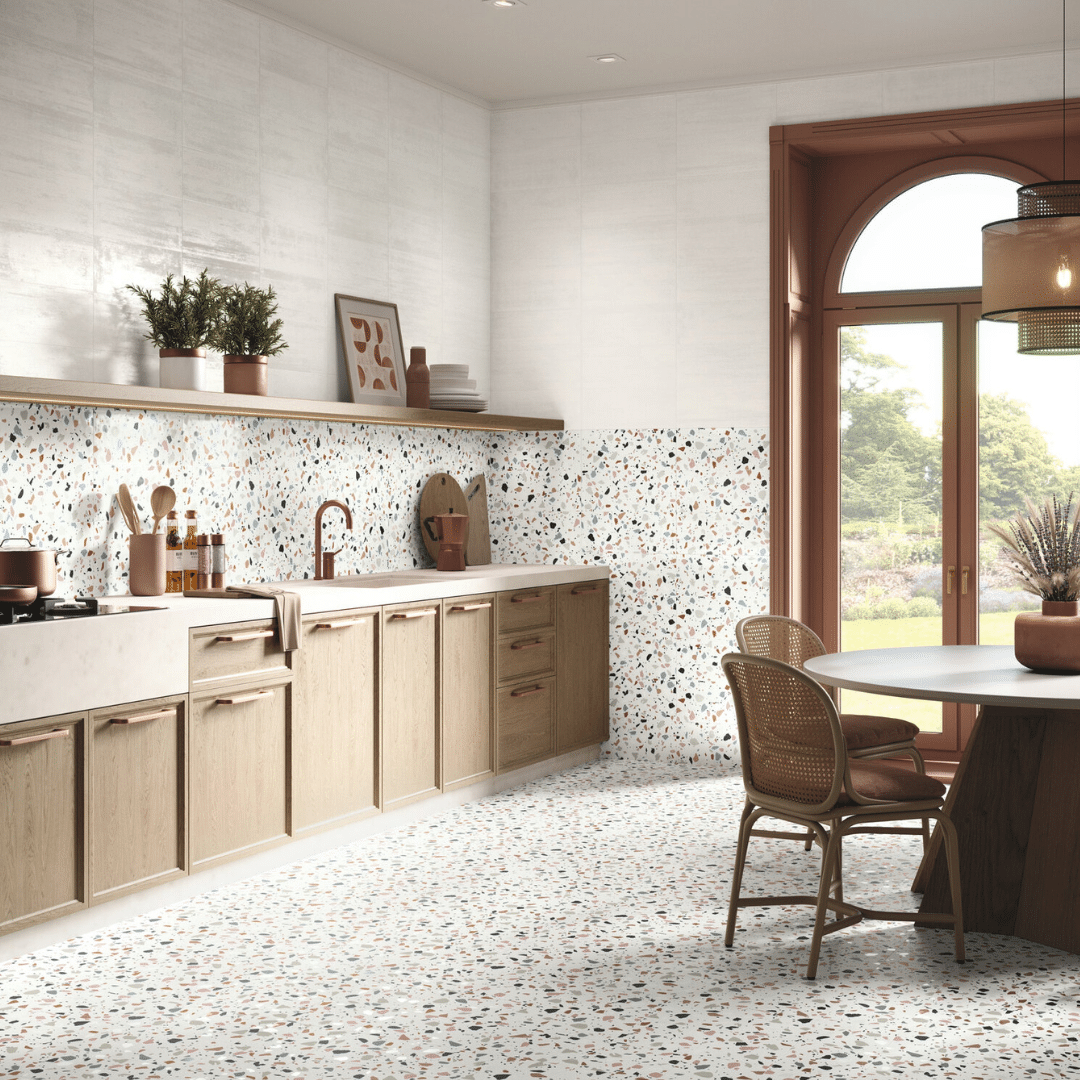 Durable Trendix Mix matt porcelain white wall tiles