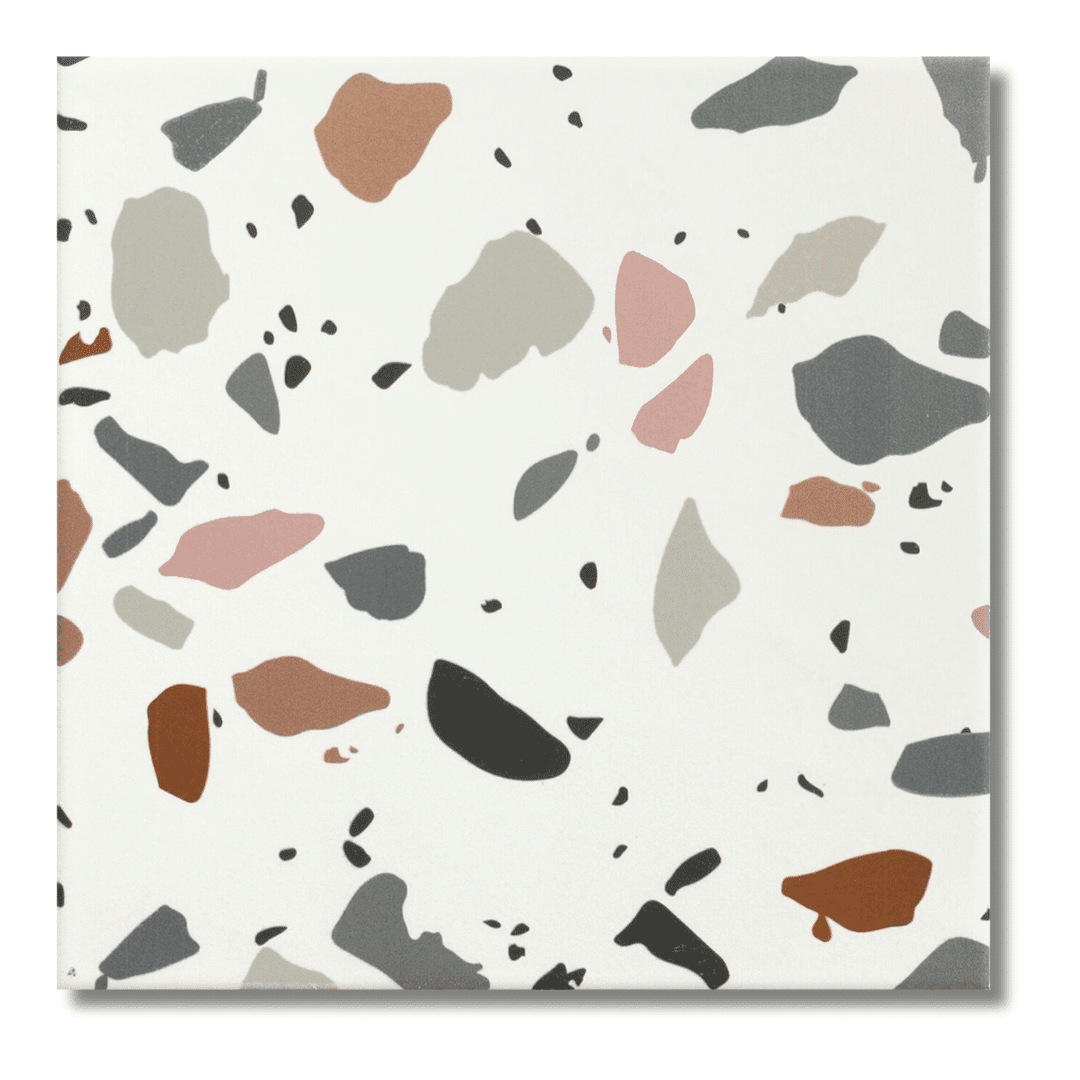 Trendix Mix matt porcelain white decor floor tiles