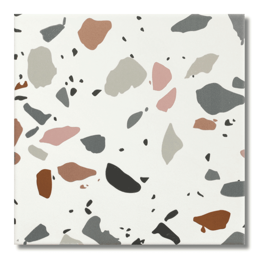 Trendix Mix matt porcelain white decor floor tiles