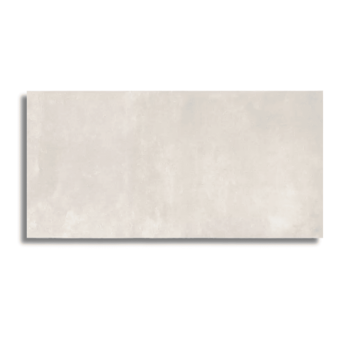 Pink terrazzo effect porcelain tiles featuring subtle speckled pattern