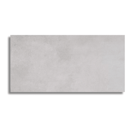 Rectified grey porcelain tiles with subtle stone texture