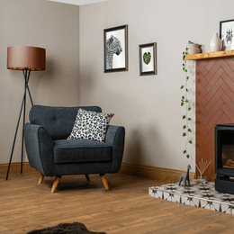 Warm brown porcelain tiles showing gentle timber pattern