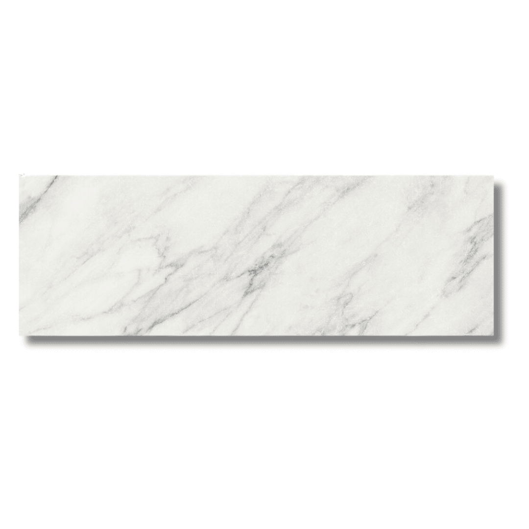 Terma White matt marble wall and floor tiles