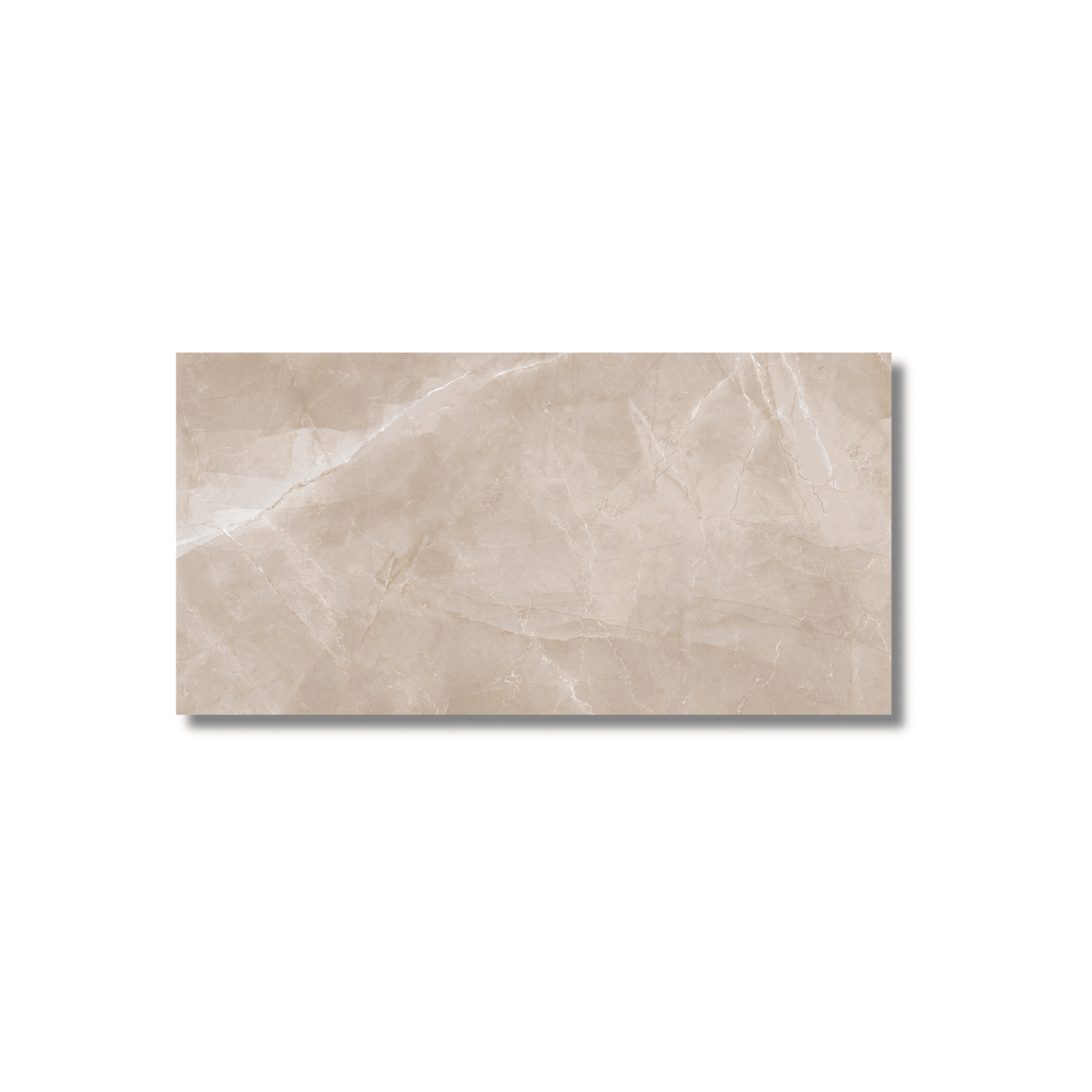 Modern beige gloss porcelain tile