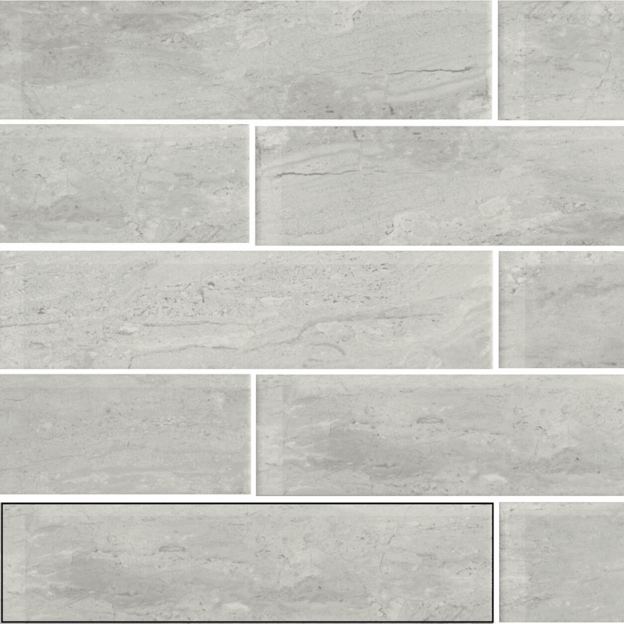 75x300 mm grey decor tiles for modern walls