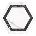 Venato Hexagon Dark Grey marble effect wall floor tile