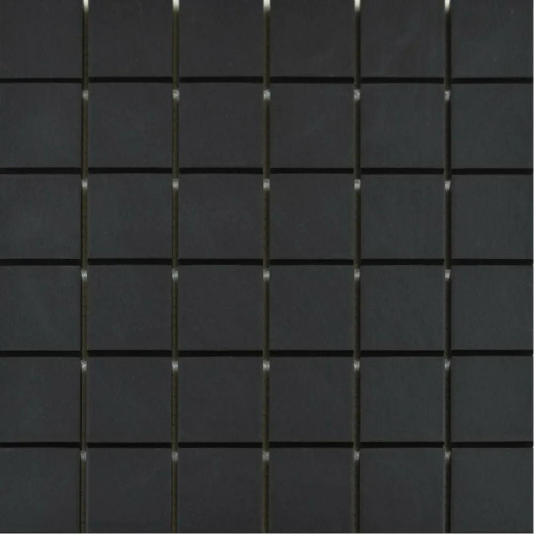 Victorian Black porcelain mosaic wall and floor tiles