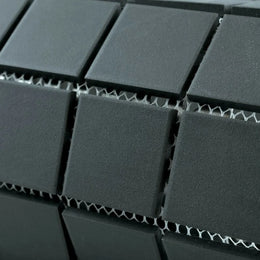 Matt black Victorian porcelain tiles for wall applications