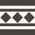 Victorian Bristol black white border anti slip porcelain tiles
