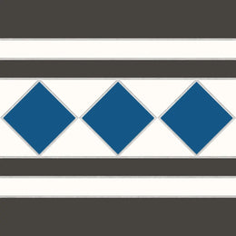 Victorian Bristol Blue White Border porcelain wall floor tiles